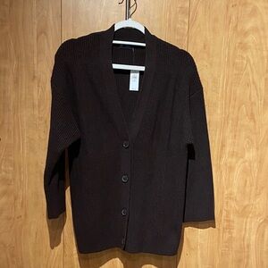 NWT Gap Cardigan Sweater XS Petite Brown